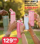 Stainless Steel Drinking Bottles (Priced From)-For 2