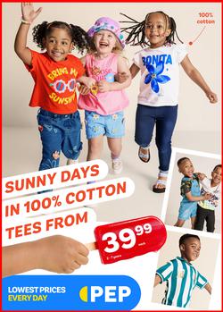 PEP : Sunny Days In 100% Cotton Tees (01 December - 25 December 2025), page 1