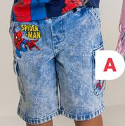 Boys Character Denim Shorts 2-7 Years-Each