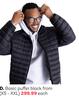 Basic Puffer Black XS-XXL (Priced From)
