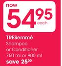 TRESemme Shampoo Or Conditioner-750ml Or 900ml Each