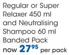 Sofn' Free Regular/Super Relaxer-450ml & Neutralising Shampoo-60ml Banded Pack
