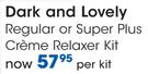 Dark & Lovely Regular/Super Plus Creme Relaxer Kit