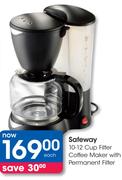 Safeway 10-12 Cup Filter Coffee Maker With Permanent Filter