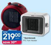 Kambrook PTC Fan Heater