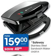 Safeway Stainless Steel Sandwich Maker