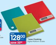 Love Cooking Digital Platform Scales- Each