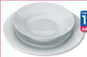 Clicks 12-Piece White Porcelain Dinner Set