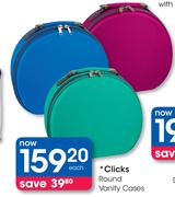 Clicks Round Vanity Cases Each