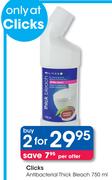 Clicks Antibacterial Thick Bleach-2 x 750ml