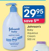 Johnson's Baby AQueous Cream-500ml