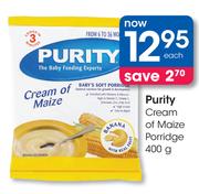 Purity Cream Of Maize Porridge-400g