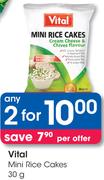 Vital Mini Rice Cakes-2x30gm
