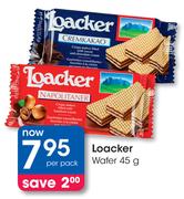 Loacker Wafer-45gm Per Pack