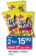Nik Naks or Frito's Strips-2's