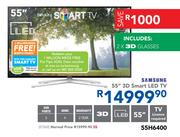 Samsung 55" 3D Smart LED TV 55H6400