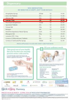 Pick n Pay : Pharmacy ( 25 Mar - 06 Apr 2014 ), page 2