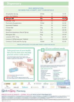 Pick n Pay : Pharmacy ( 25 Mar - 06 Apr 2014 ), page 2