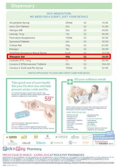Pick n Pay : Pharmacy ( 25 Mar - 06 Apr 2014 ), page 2