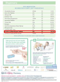 Pick n Pay : Pharmacy ( 25 Mar - 06 Apr 2014 ), page 2