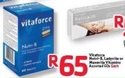 Vitaforce Nutri-B Ladyvite Or Mensvite Vitamins Assorted-60's