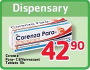 Corenza Para-C Effervescent Tablets-10's