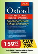Oxford AFR-ENG/ENG-AFR Dictionary 2nd Edition Paperback-Each