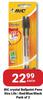 Bic Crystal Ballpoint Pens Xtra Life Red/Blue/Black Pack Of 2-Each