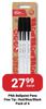 PNA Ballpoint Pens Fine Tip Red/Blue/Black Pack Of 6-Each