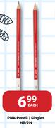 PNA Pencil Singles HB/2H-Each