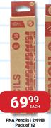 PNA Pencils 2H/HB Pack Of 12-Each