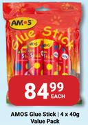 Amos Glue Stick Value Pack-4 x 40g