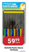 Butterfly Plastic Abacus 120 Beads-Each