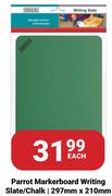 Parrot Markerboard Writing Slate/Chalk 297mm x 210mm-Each
