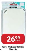 Parrot Whiteboard Writing Slate A4-Each
