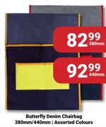Butterfly Denim Chairbag 380mm Assorted Colours