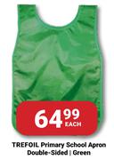 Trefoil Primary School Apron Double Sided Green-Each