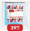 PNA Toilet Paper 2 Ply Pack Of 4-Each