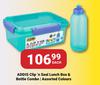 Addis Clip n Seal Lunch Box & Bottle Combo Assorted Colours-Each