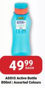 Addis Active Bottle Assorted Colours-800ml Each