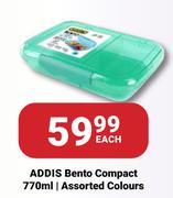 Addis Bento Compact Assorted Colours-770ml Each