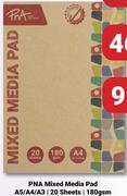 PNA Mixed Media Pad A5 20 Sheets 180gsm-Each