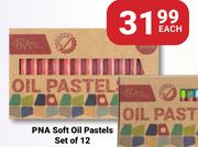 PNA Soft Oil Pastels Set Of 12-Each