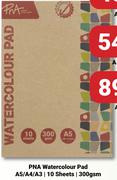 PNA Watercolour Pad A5 10 Sheets 300gsm-Each