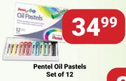 Pentel Oil Pastels Set Of 12