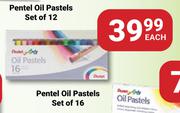 Pentel Oil Pastels Set Of 16-Each