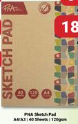 PNA Sketch Pad A3 40 Sheets 120gsm-Each