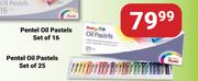 Pentel Oil Pastels Set Of 25-Each