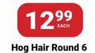 PNA Paint Brush Hog Hair Round 6-Each