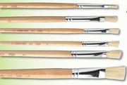 PNA Paint Brush Hog Hair Flat 1/2/3-Each